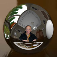 Three Spheres, inspired by M.C. Escher's work