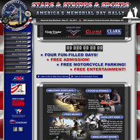 Design and produce motorcycle rally web site
